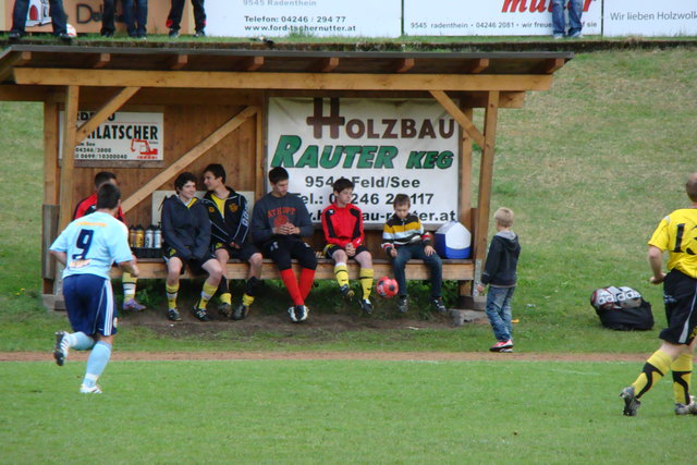 Reservebank: manche Füße baumeln in der Luft.....