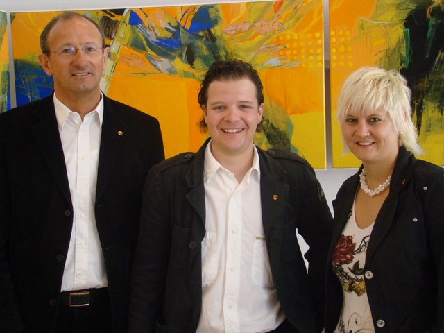LA Toni Mattle, neuer BGF Johannes Walter sowie Vorgängerin Manuela Seeberger (v.l.). | Foto: Foto: VP Landeck