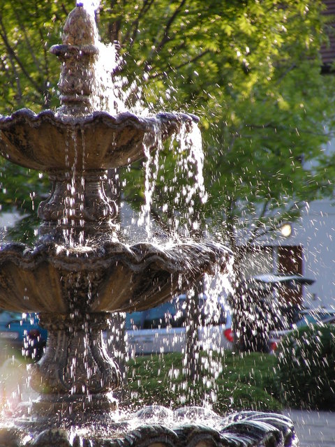 Springbrunnen aufgenommen in Podersdorf