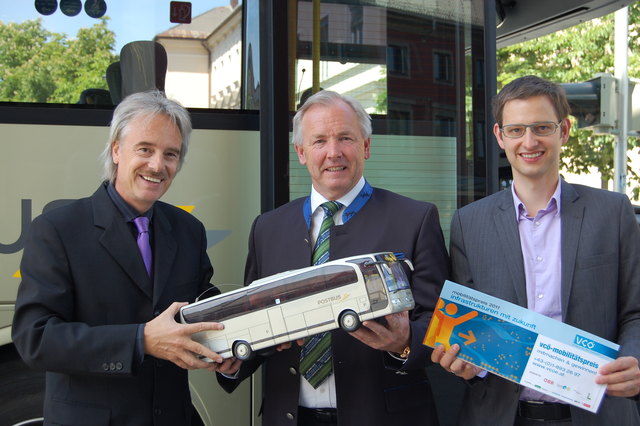 Erwin Kletz, LH Gerhard Dörfler und Verkehrsexperte Martin Blum
