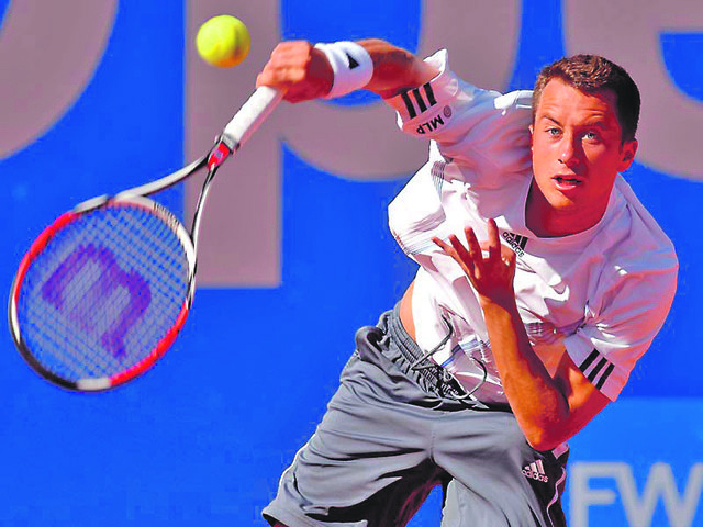 Philipp Kohlschreiber schlägt in Kitzbühel auf. | Foto: sporthilfe.de