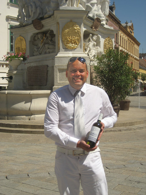 David Wilson mit „Cuvée weiss“ | Foto: privat