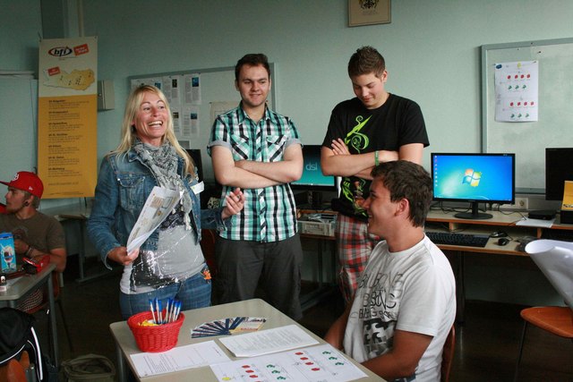 Foto: bfi IT-L@Bs Lehrlinge IT-L@B Wolfsberg beim Berufswelttag