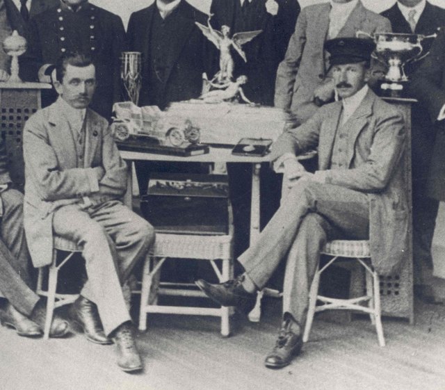 Ferdinand Porsche und Eduard Fischer