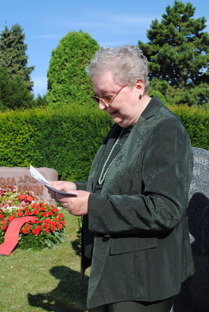"Rosa Jochmann wir nicht nur eine Mahnerin, sondern eine Kämpferin gegen alles was Unrecht bedeutet", erinnerte Herta Slabina an ihre Mitstreiterin.