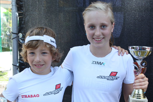 Samuel Pohl und Lisa Totschnig. | Foto: Skitrizirl