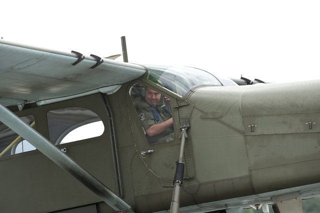 Brigadier Erwin Makovec in der PC6 nach seinem letzten Flug als Kommandant des Luftunterstützungsgeschwaders. | Foto: BMLVS