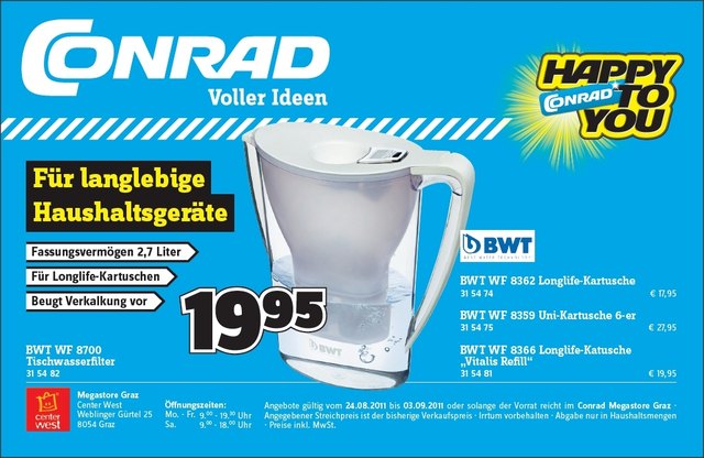 Tischwasserfilter | Foto: Conrad