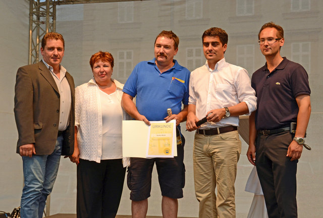 Ehrungen an verdiente Mitglieder der Einsatzorganisationen im Rahmen der langen Einkaufsnacht in Korneuburg.