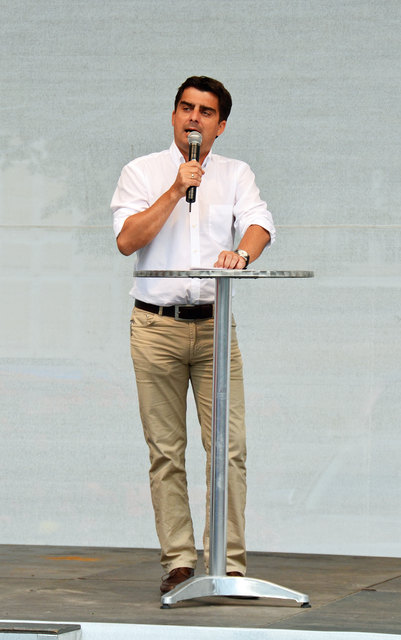 Der Bürgermeister von Korneuburg Christian Gepp