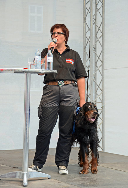 Renate Rosenberger von der Hundewasserrettung Korneuburg