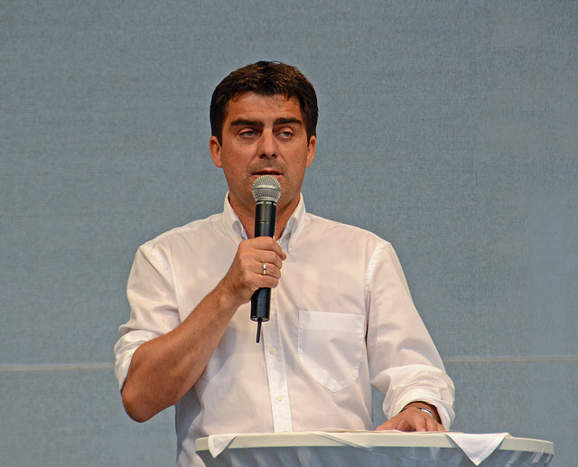 Der Bürgermeister von Korneuburg Christian Gepp