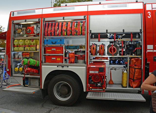 Einsatzübung bei der langen Einkaufsnacht in Korneuburg