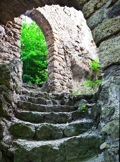 Im inneren der Burgruine