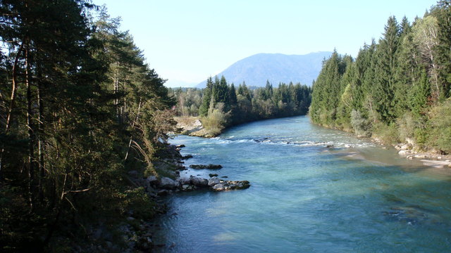 Gailitz mündet in die Gail