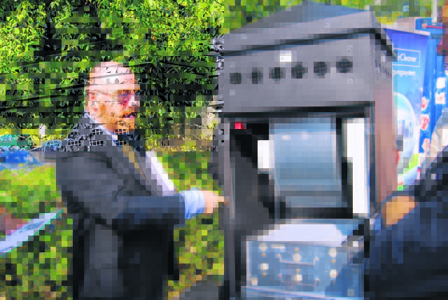 Der Italiener Giovanni Bragadina hat das System entworfen und stellt es in Leibnitz vor.