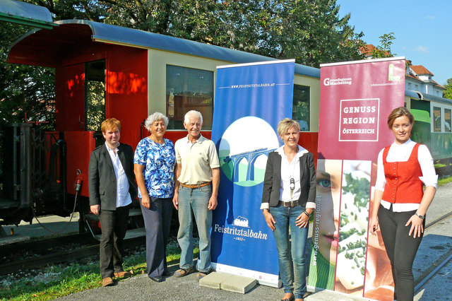 V. l.: Wolfgang Berger, Helga Bauer, Sepp Pangerl, Edda Meraner und Maria Heimhofer.