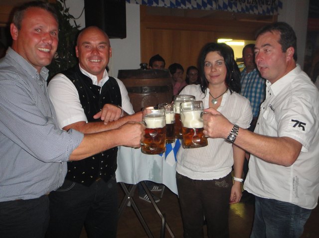 Franz Matschek, LAbg Vbgm Gerald Grebenjak, Melianie Hufnagl-Alder, Riegelnik Didi (vo links)