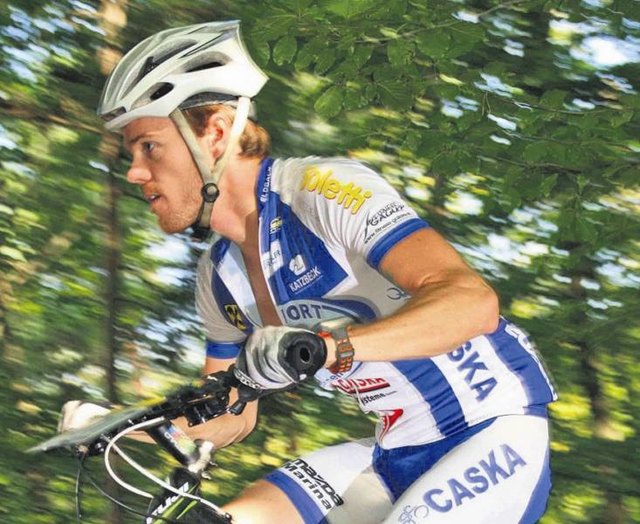 Klaus Maier auf dem Weg zum sechsten Platz beim Mountainbikerennen in Istrien.