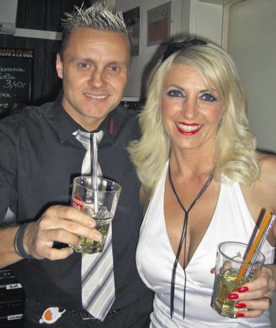 Fixsterne am Nachthimmel der Thermenstadt: Wolfgang Hopfer und Mona Potzinger.