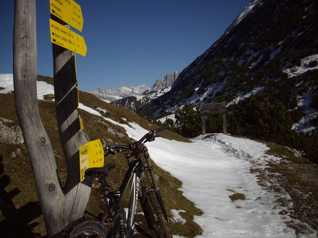 Blick in den Karwendel vom Solstein Haus