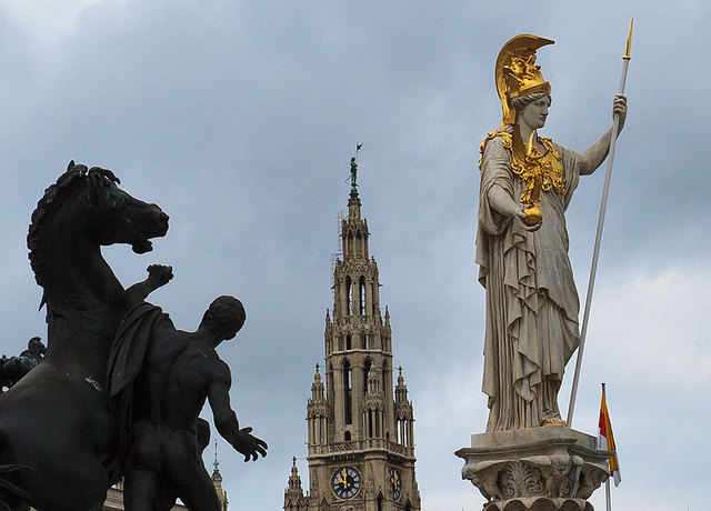 Sonntag vormittag in Wien Innere Stadt