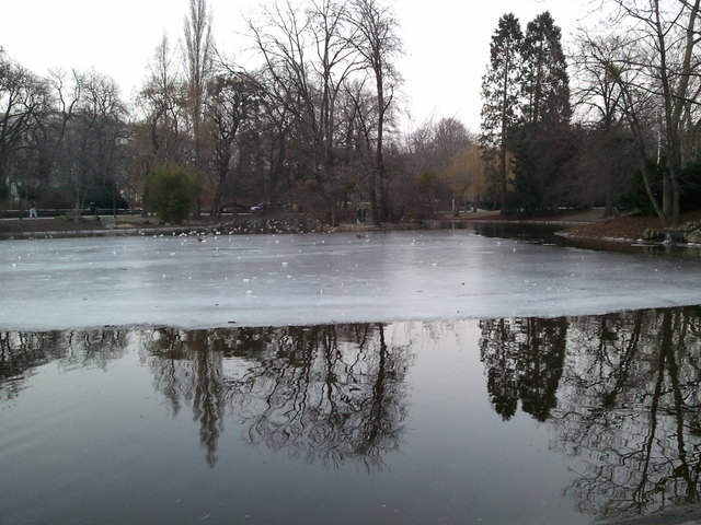 Stadtpark - der Winter geht...