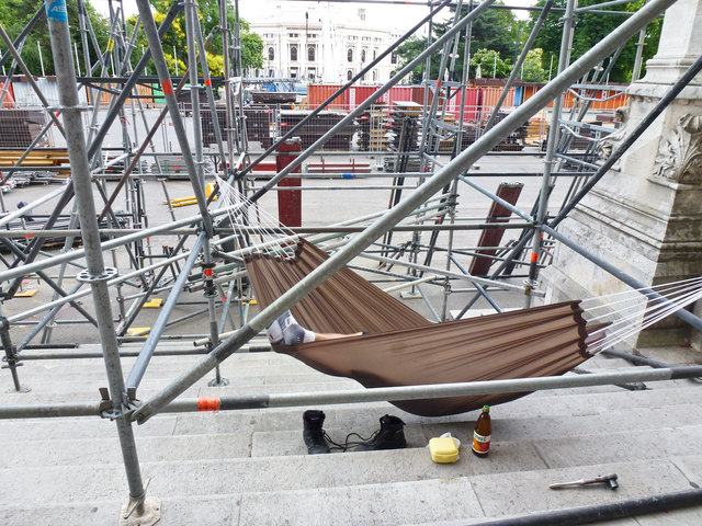 Er macht mal Pause ...