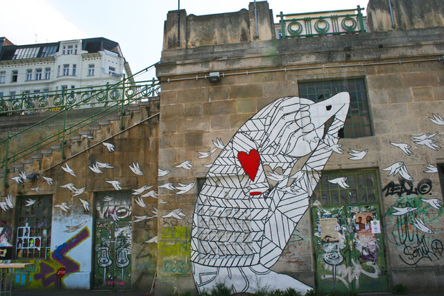 Tolles Grafitti am DoKanal