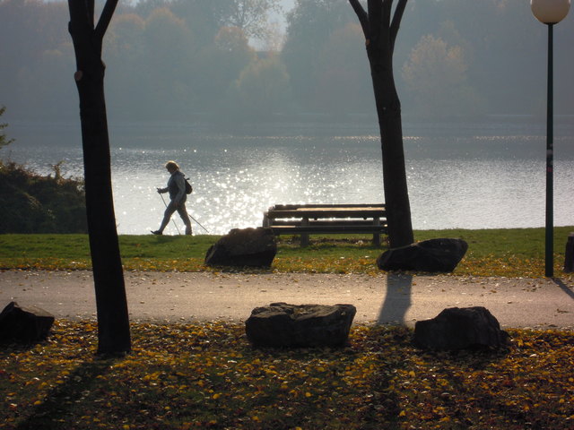 Nordic Walken an der Neuen Donau
