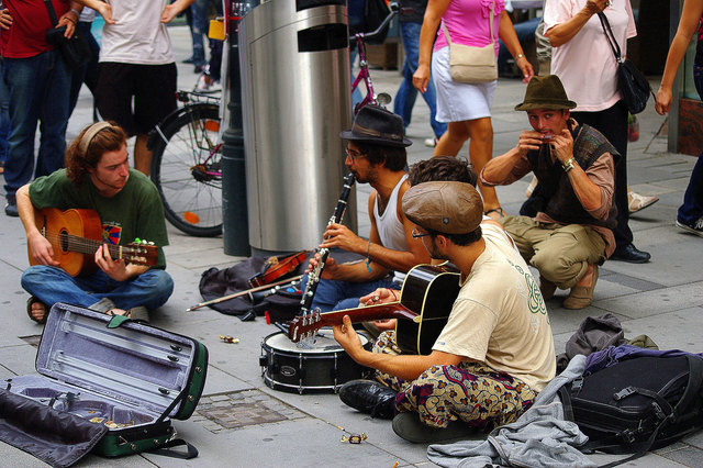 Strassenmusikanten in der Kärntnerstrasse
