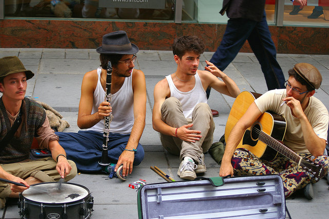 Strassenmusikanten in der Kärntnerstrasse