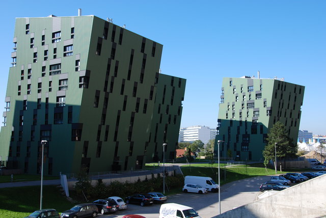 Architektur der Wohnhäuser