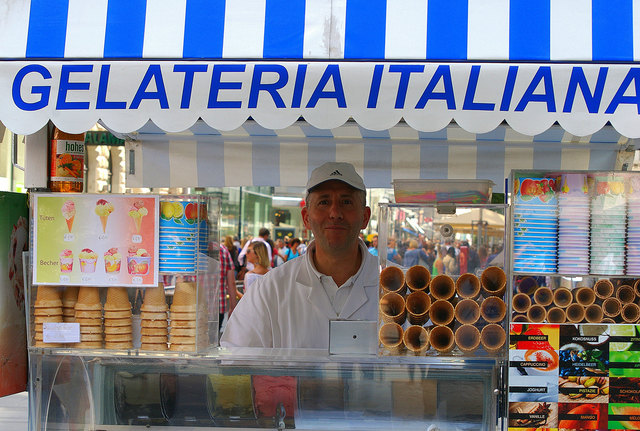 Eisverkäufer am Stephansplatz