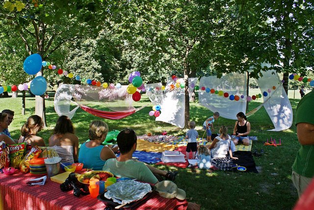 Wohnzimmer im Grünen