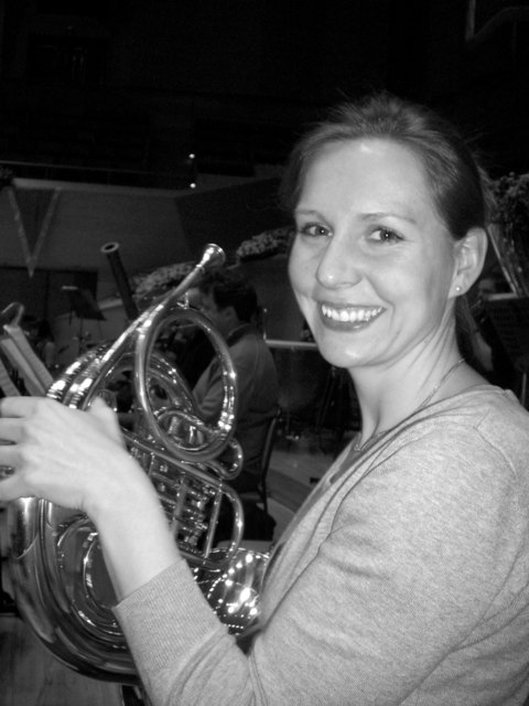 Elisabeth Hirzinger mit ihrem "Wienerhorn"