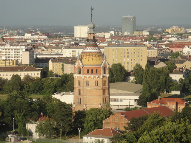 Aufnahme vom Wienerberg (TwinTower)