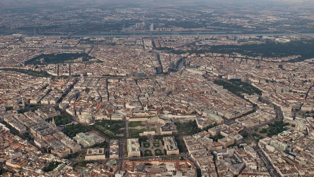 Wien Innenstadt aus der Luft