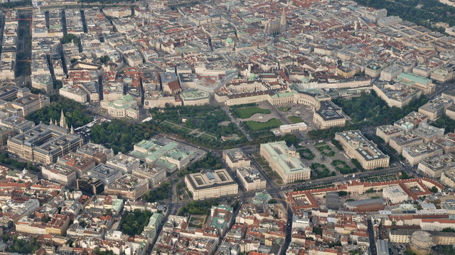 Wien - Ringstraße aus der Luft