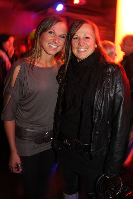 Manuel Horeth-Fans: die Snowboard Schwestern Manuela und Claudia Riegler.