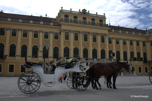 Pferdekutsche vorm Schönbrunn