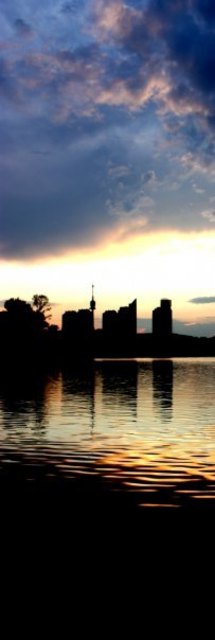 Geheimnisvolle schatten der Stadt