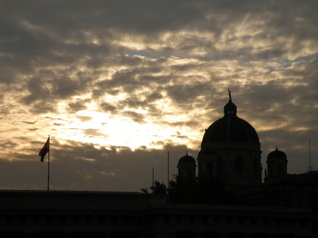 Abendstimmung Naturhistorisches Museum