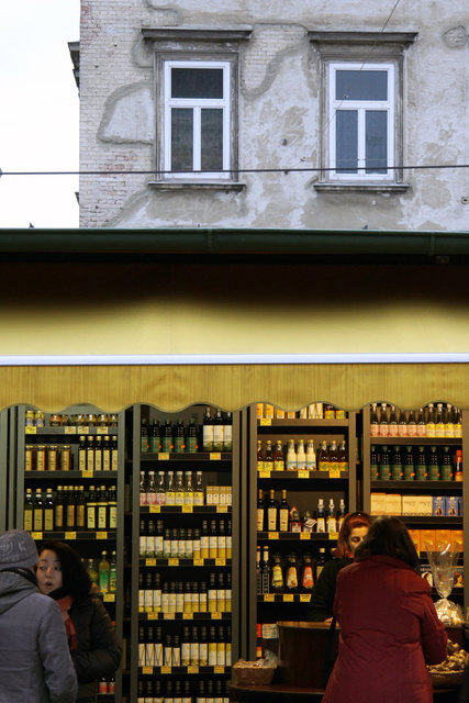 Ein bunter Ort an einem grauen Tag