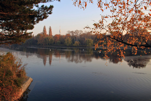 Herbststimmung im Wasserpark