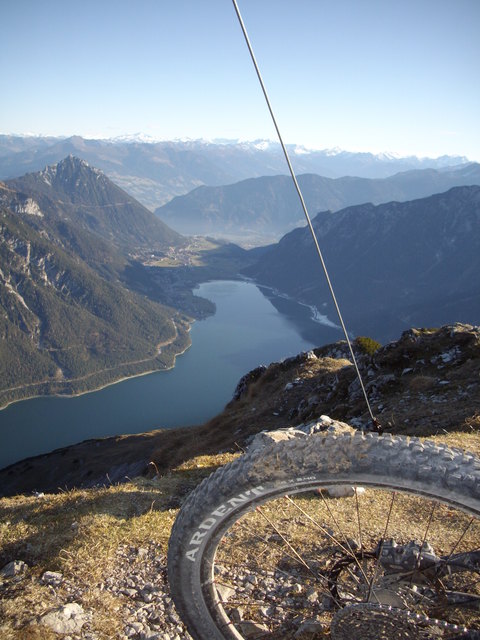Blick vom Seeberg zum Achensee und Ebnerjoch