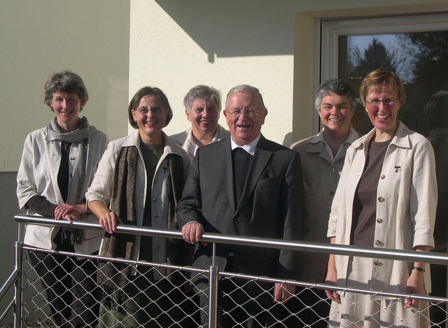 Freuen sich über das neue Zuhause: Unterluggauer, König, Lerchner, Appesbacher, Resch und Höllwerth | Foto: Halleiner Schwestern Franziskanerinnen