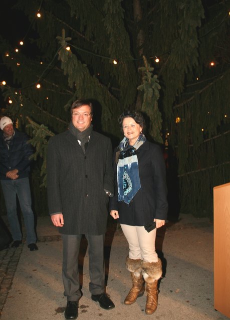 Bgm. Anton Hoflacher, Bgmin. Hedi Wechner.