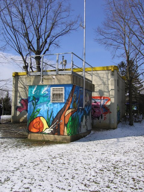 So wie hier beim Schafberg wird der Feinstaub an 13 Stellen gemessen.