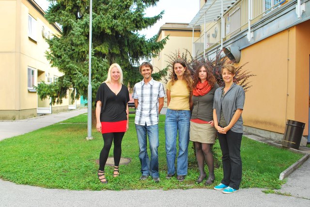 Sie helfen bei Aspis: Sonja Wallner, Sigi Stupnig, Andrea Schallengruber, Theresa Trattnig und Edith Kriegl